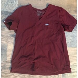 Figs burgundy medium Catarina Top